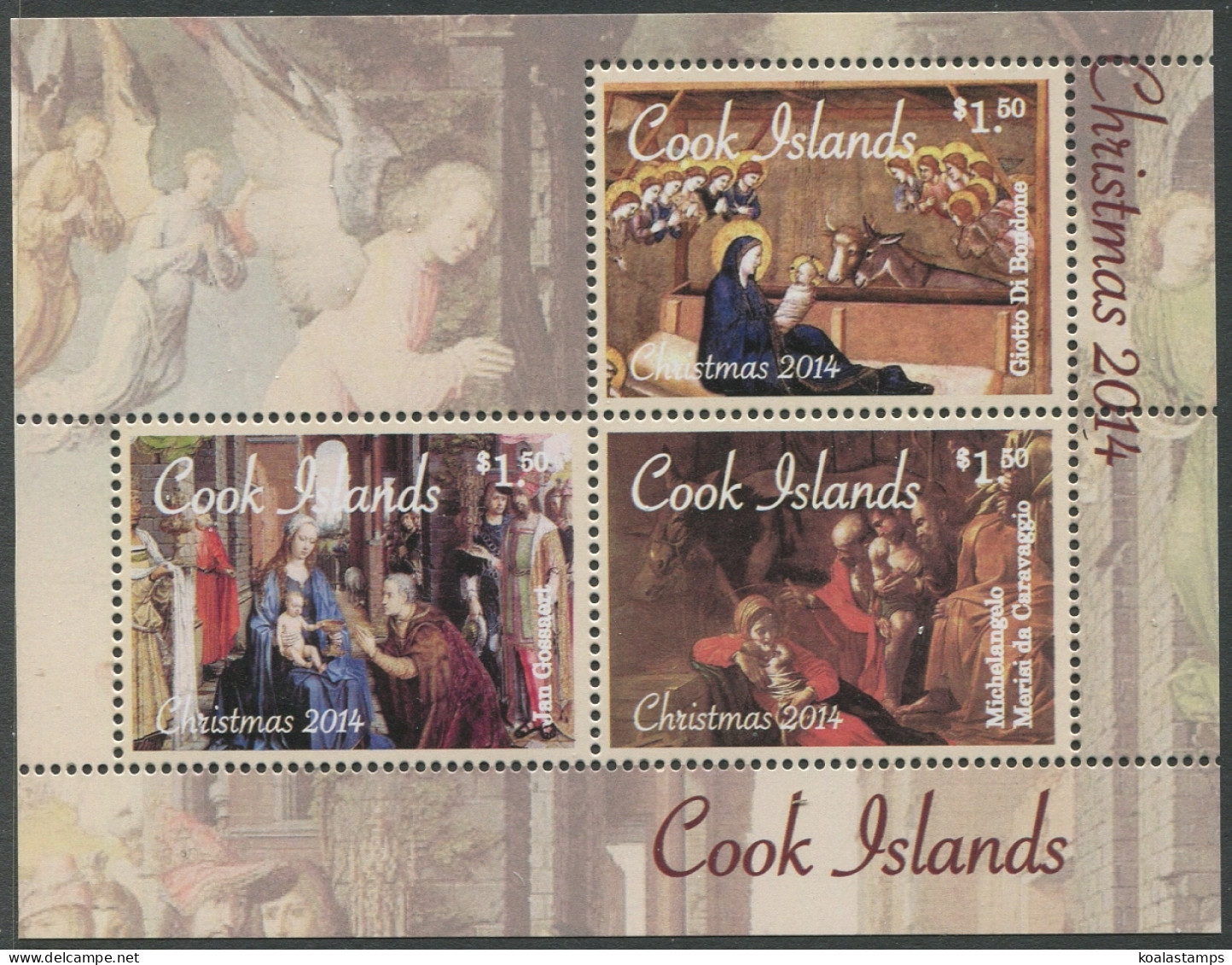 Cook Islands 2014 SG1813 Christmas MS MNH - Cookeilanden
