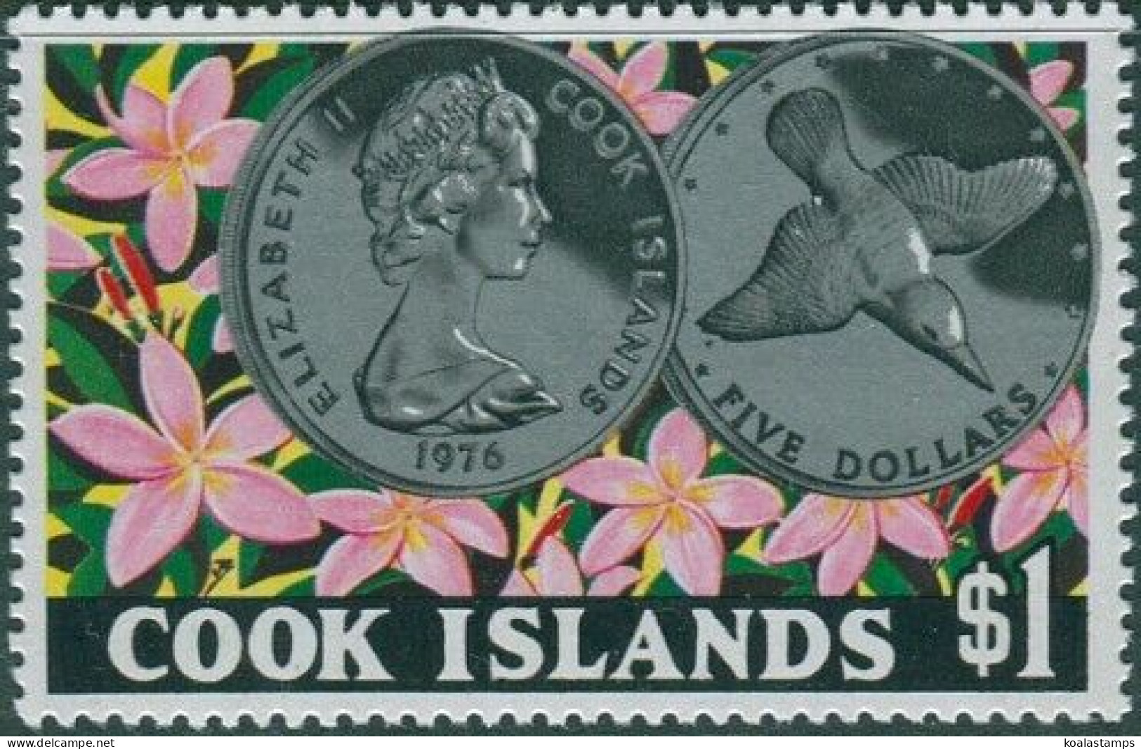 Cook Islands 1976 SG563 $1 Wildlife Day MNH - Cook