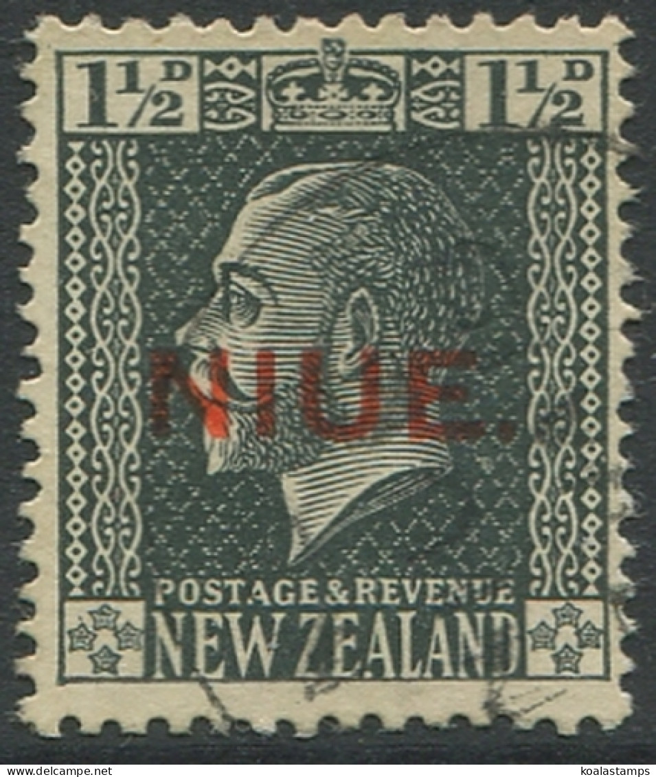 Niue 1917 SG25 1½d Slate KGV FU - Niue