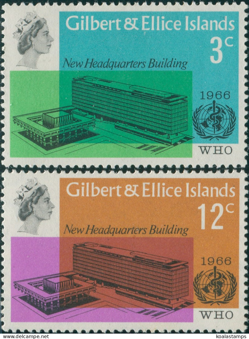 Gilbert & Ellice Islands 1966 SG127-128 WHO Set MNH - Gilbert- En Ellice-eilanden (...-1979)