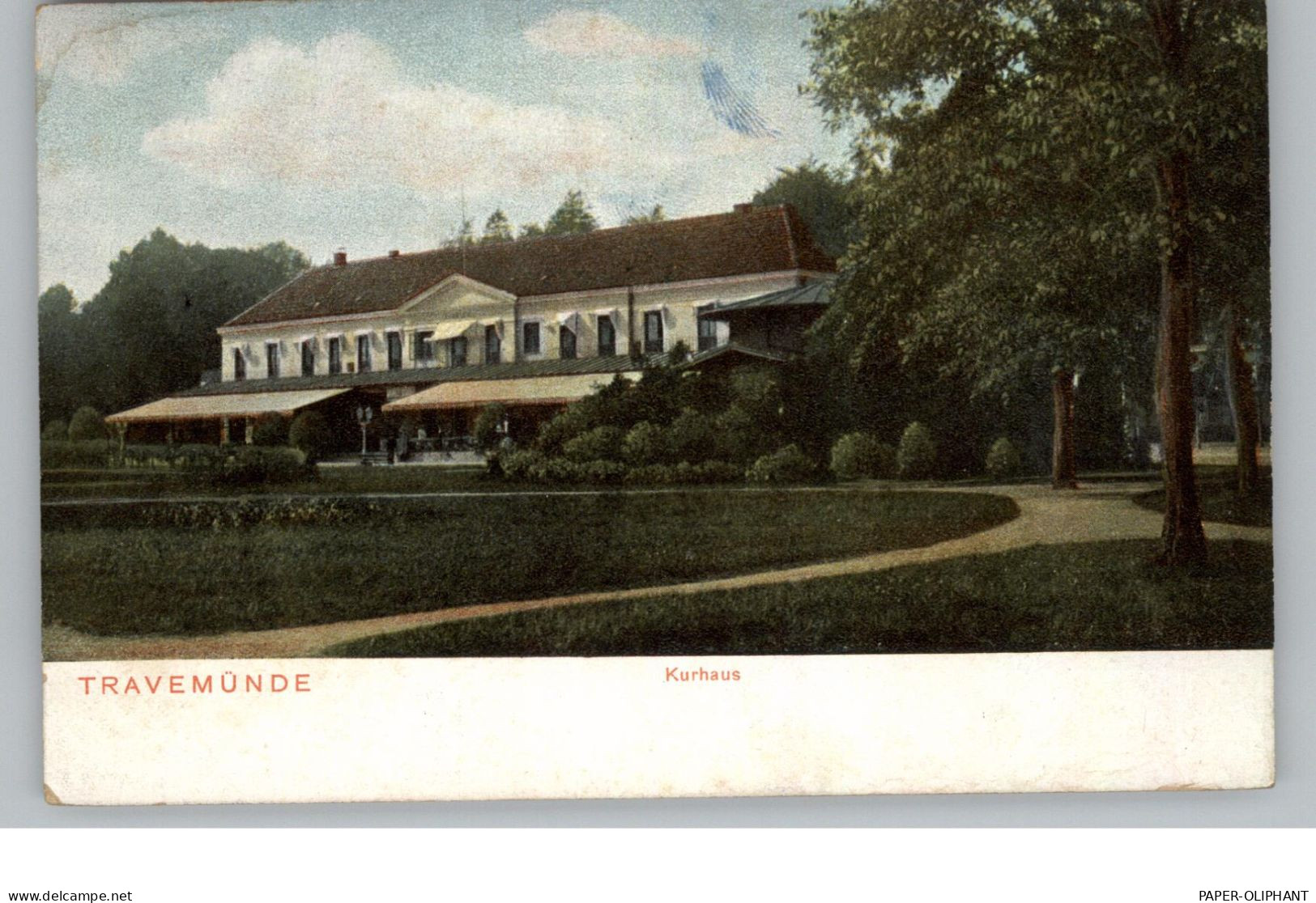 2400 LÜBECK - TRAVEMÜNDE, Kurhaus, Ca. 1905 - Luebeck-Travemuende