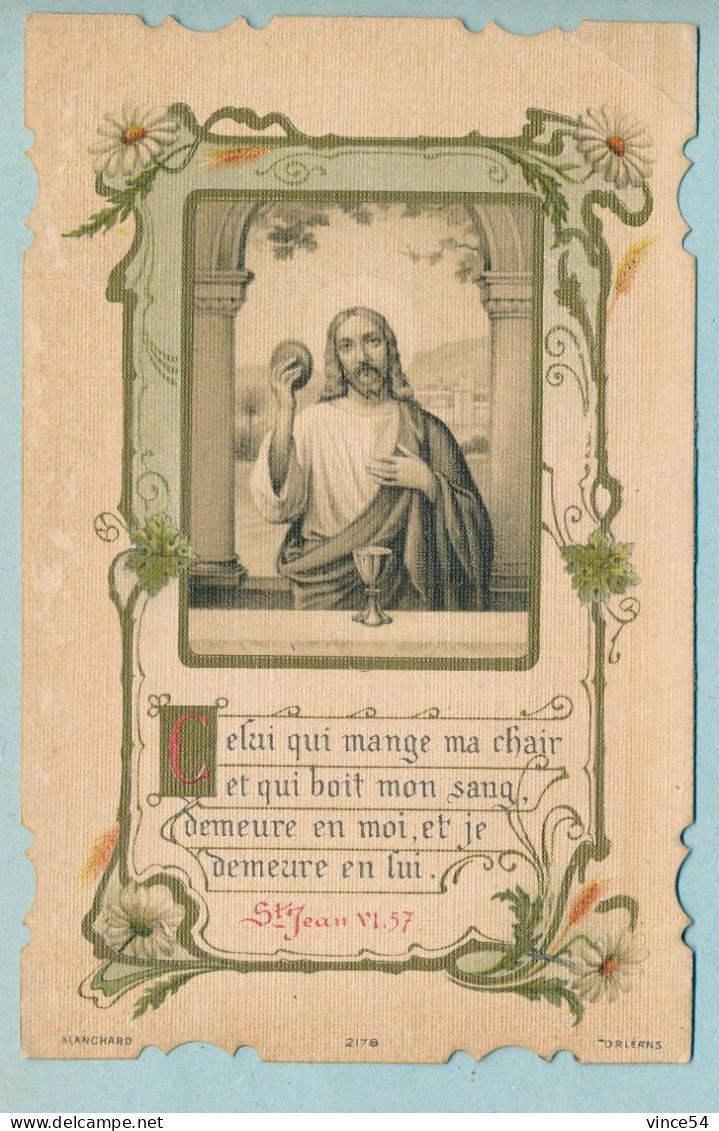 Souvenir 1ère Communion De Fernand BOULART Chapelle Du Collège D'ARRAS Le 16 Mai 1907 - Ed. Blanchard. Orléans. N° 2178 - Andachtsbilder