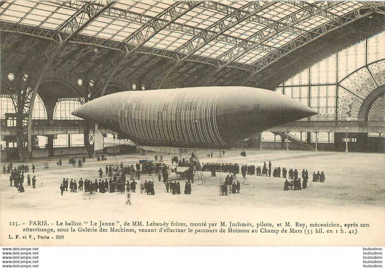 LE BALLON LE JAUNE  DE LEBAUDY FRERES A PARIS - Airships