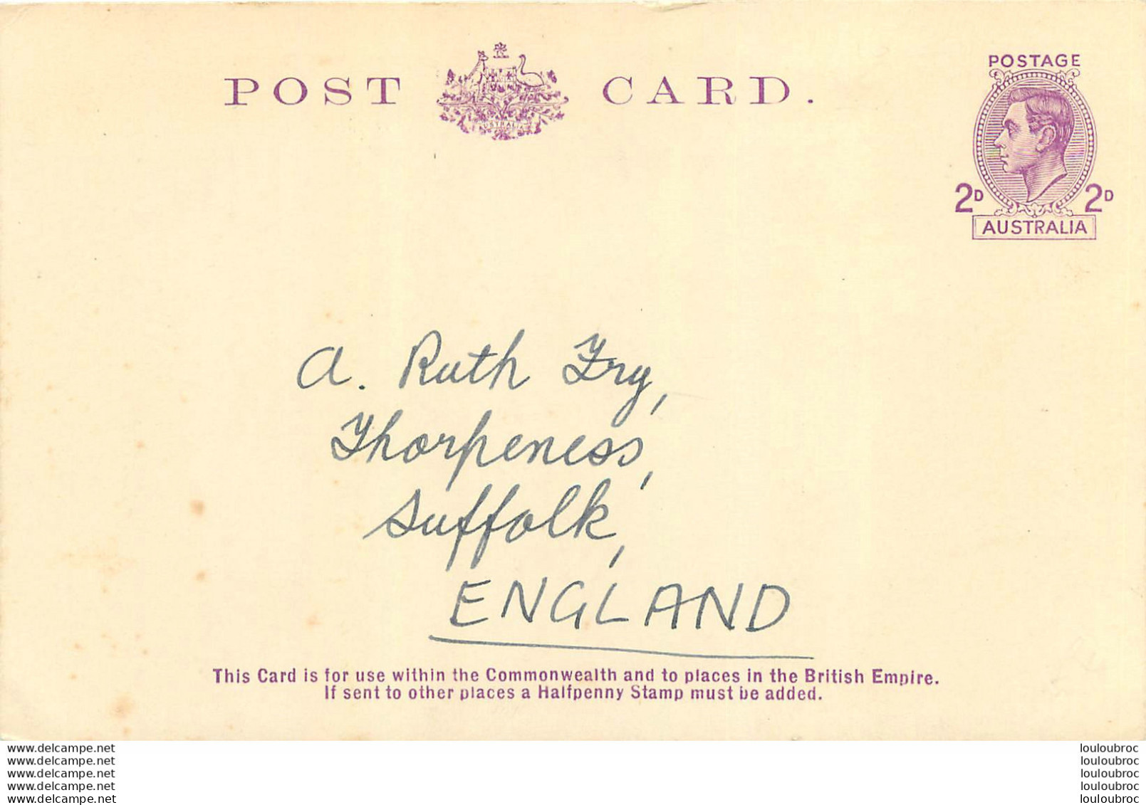 MELBOURNE ENTIER POSTAL 1946 - Postal Stationery