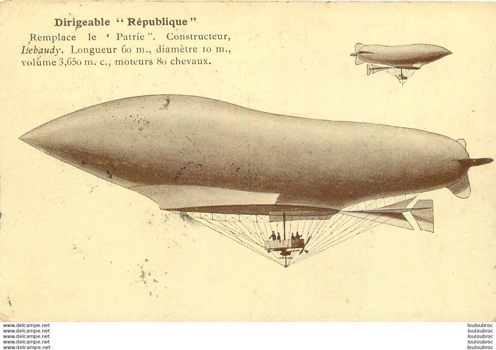 DIRIGEABLE REPUBLIQUE - Luchtschepen