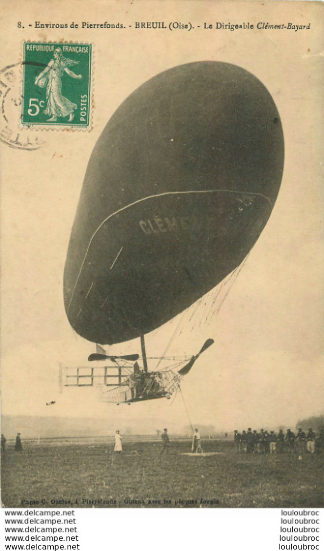 BREUIL LE DIRIGEABLE CLEMENT BAYARD - Airships