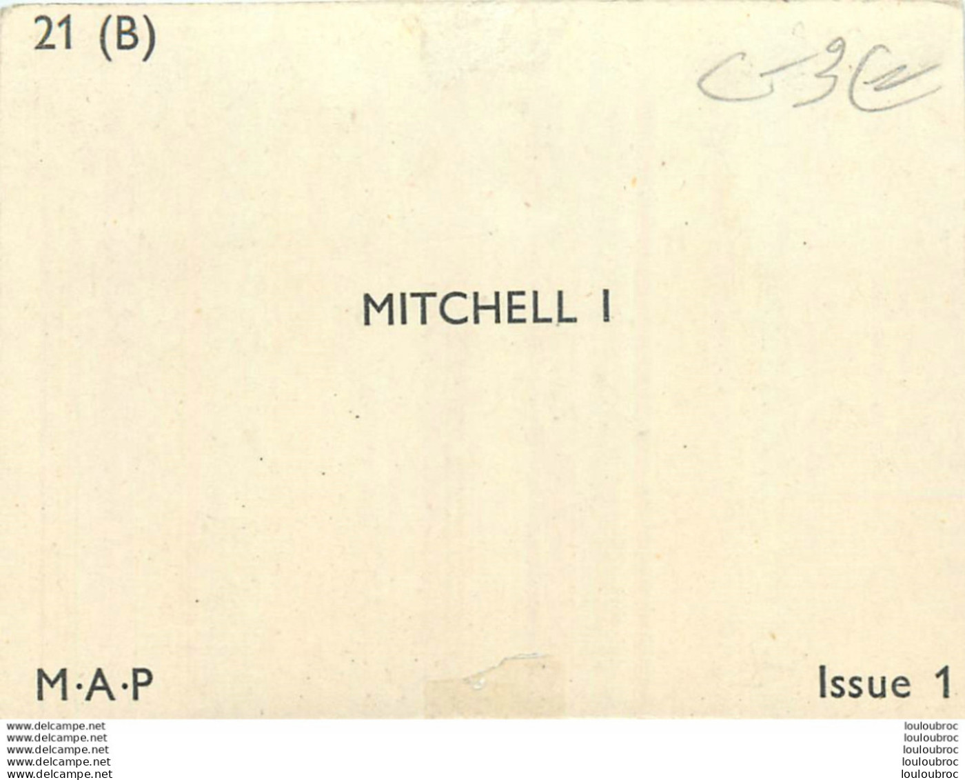 AVION MITCHELL I  PHOTO  M.A.P. ISSUE 1 FORMAT 10 X 7 CM - Luftfahrt