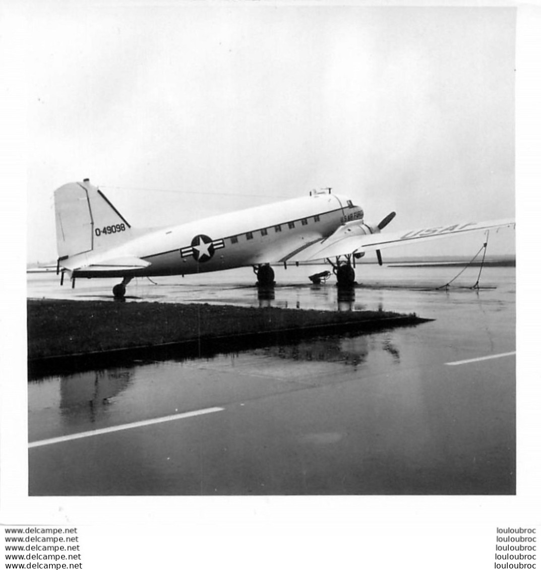 AVION C47 PHOTO ORIGINALE  9 X 9 CM - Aviation