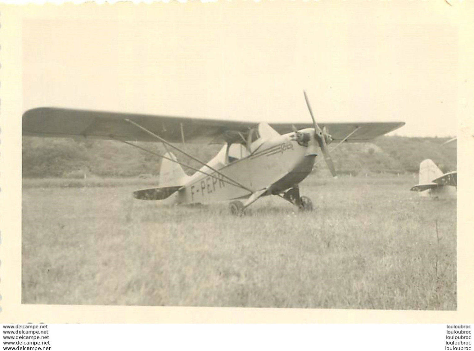 AUXERRE 1950 AVION VEDETTE DE ROBERT FLEURY PHOTO 9 X 6 CM - Luftfahrt