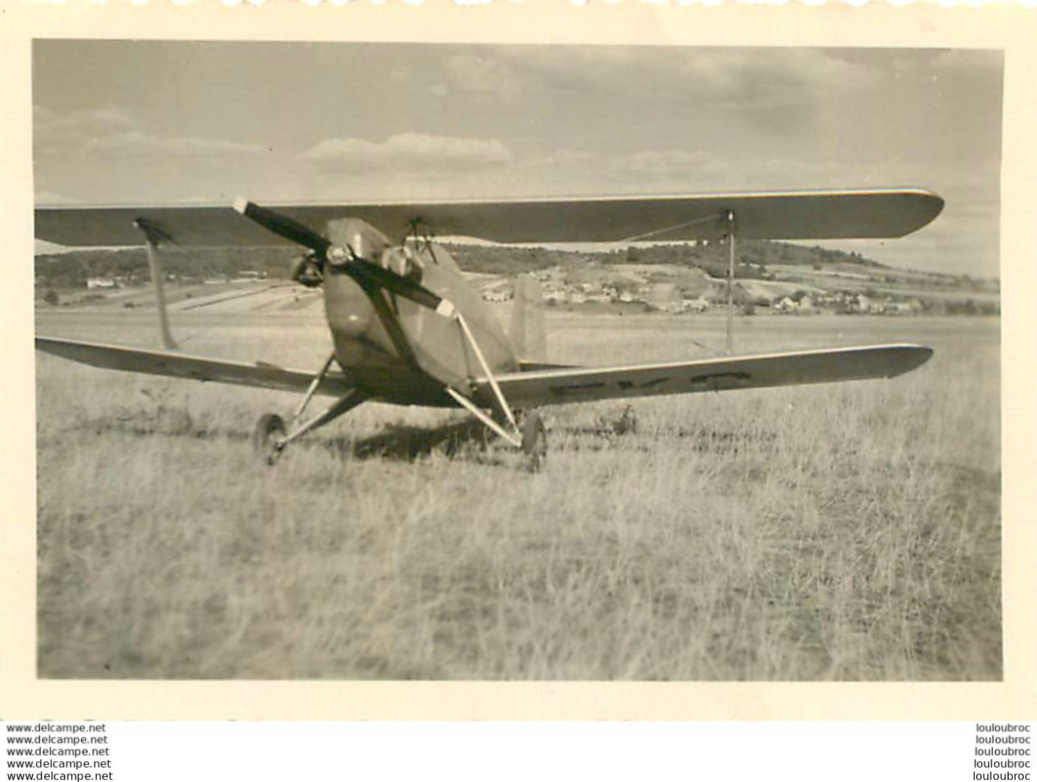 AUXERRE 1950 AVION MICROPLAN  DU DR BARRET DE NAZARIS PHOTO  9 X 6 CM - Aviazione