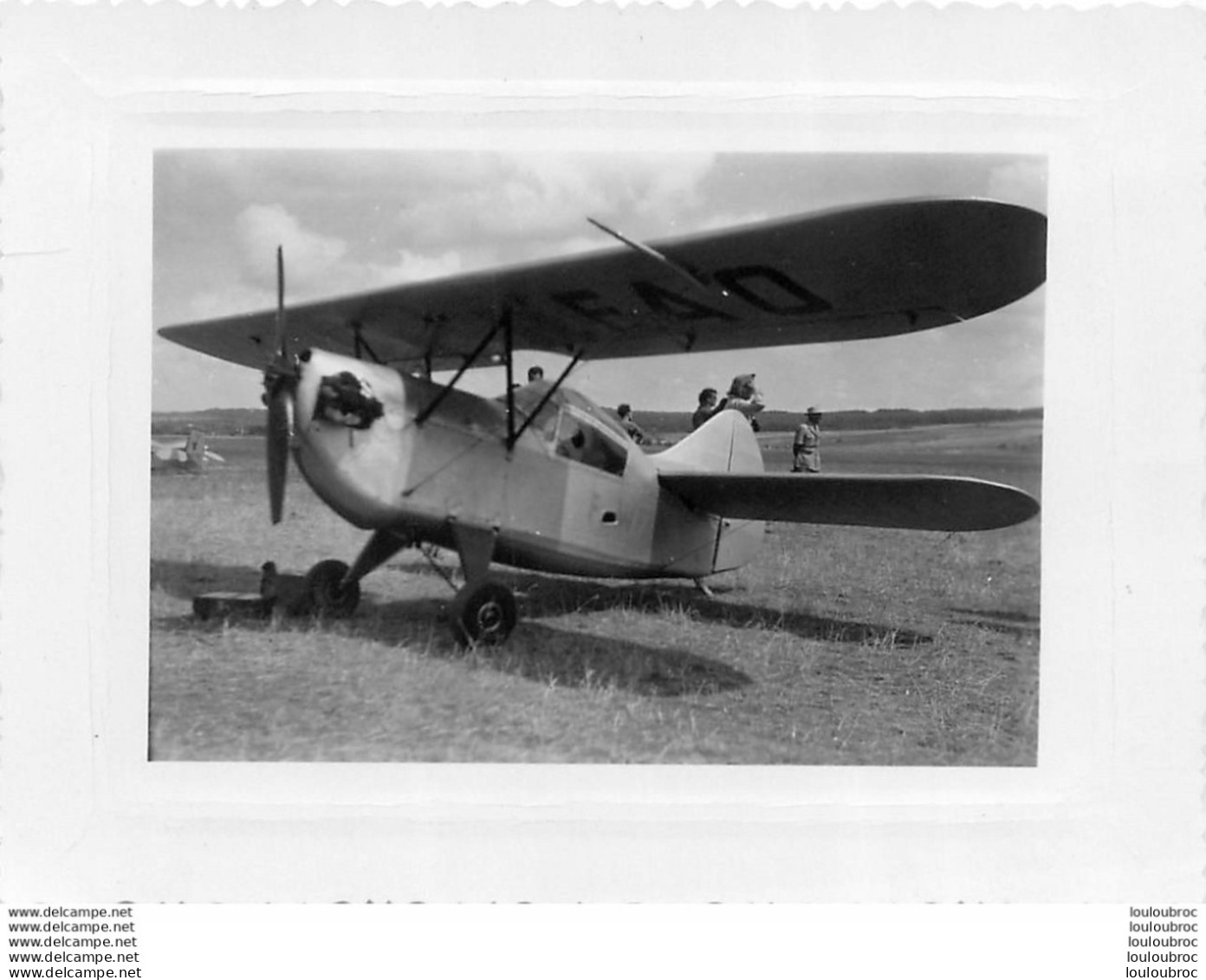 AUXERRE 1950 AVION AUTOPLAN DE BOURDIN PHOTO 11 X 8 CM - Aviazione