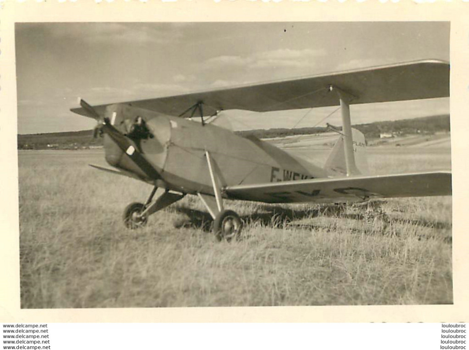 AUXERRE 1950 AVION MICROPLAN DU DR BARRET DE NAZARIS  PHOTO  9 X 6 CM R1 - Aviación