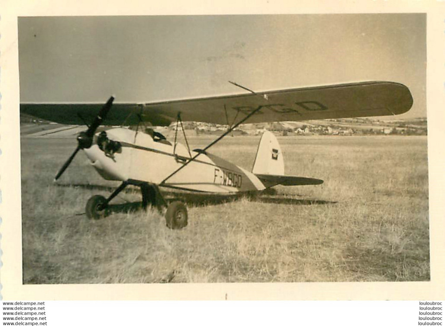 AUXERRE  1950 AVION  PHOTO 9 X 6 CM - Aviazione