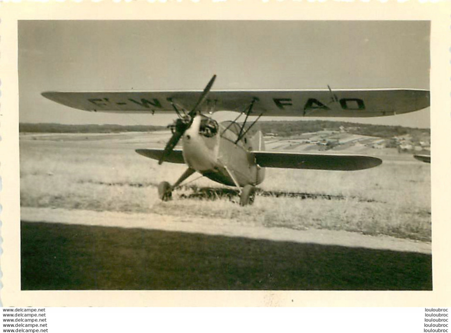 AUXERRE 1950 AVION AUTOPLAN DE BOURDIN MOTEUR BRISTOL  PHOTO 9 X 6 CM - Aviazione