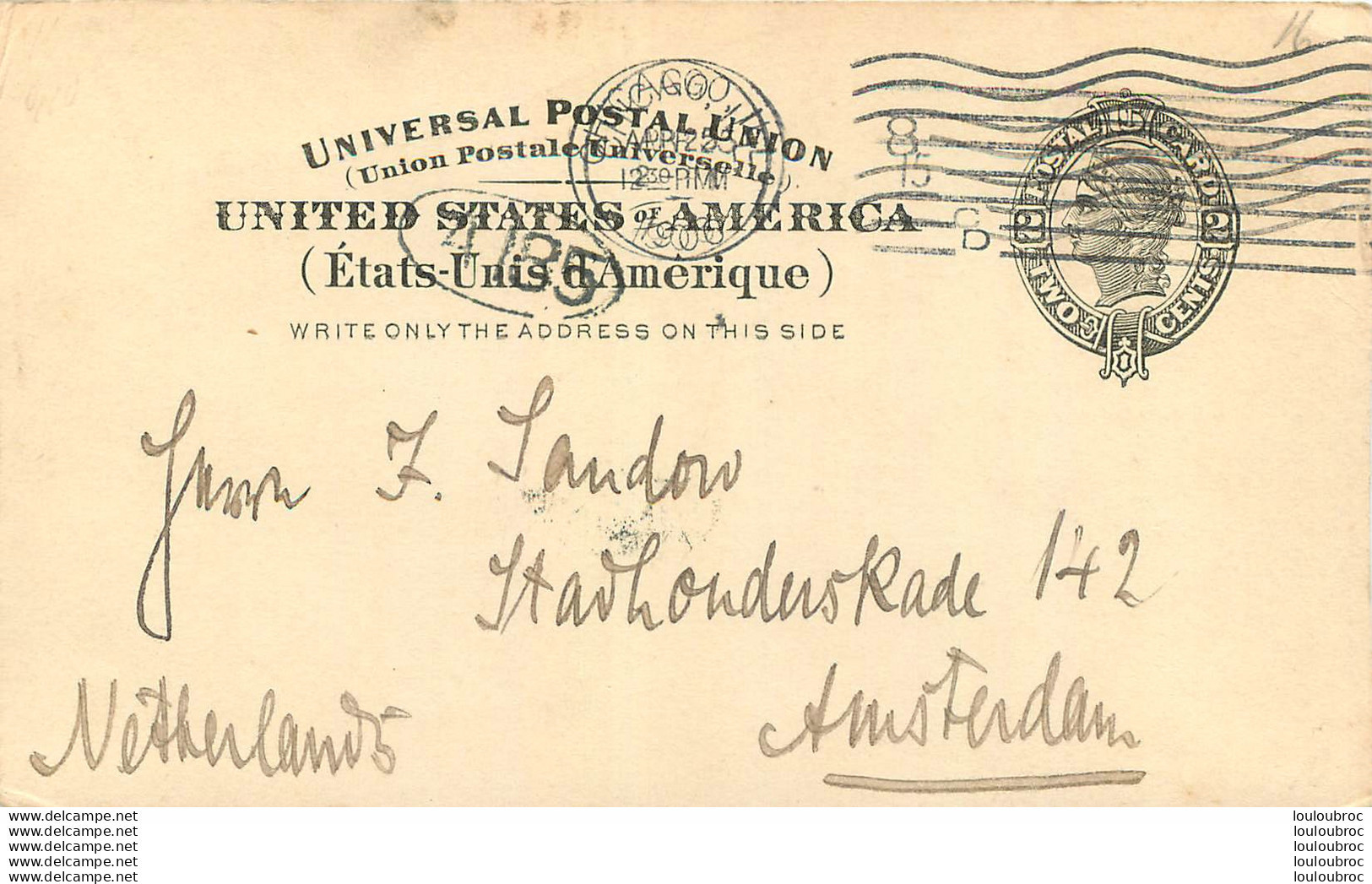 UNIVERSAL POSTAL UNION UNITED STATES AMERICA  CHICAGO 1906 - 1901-20