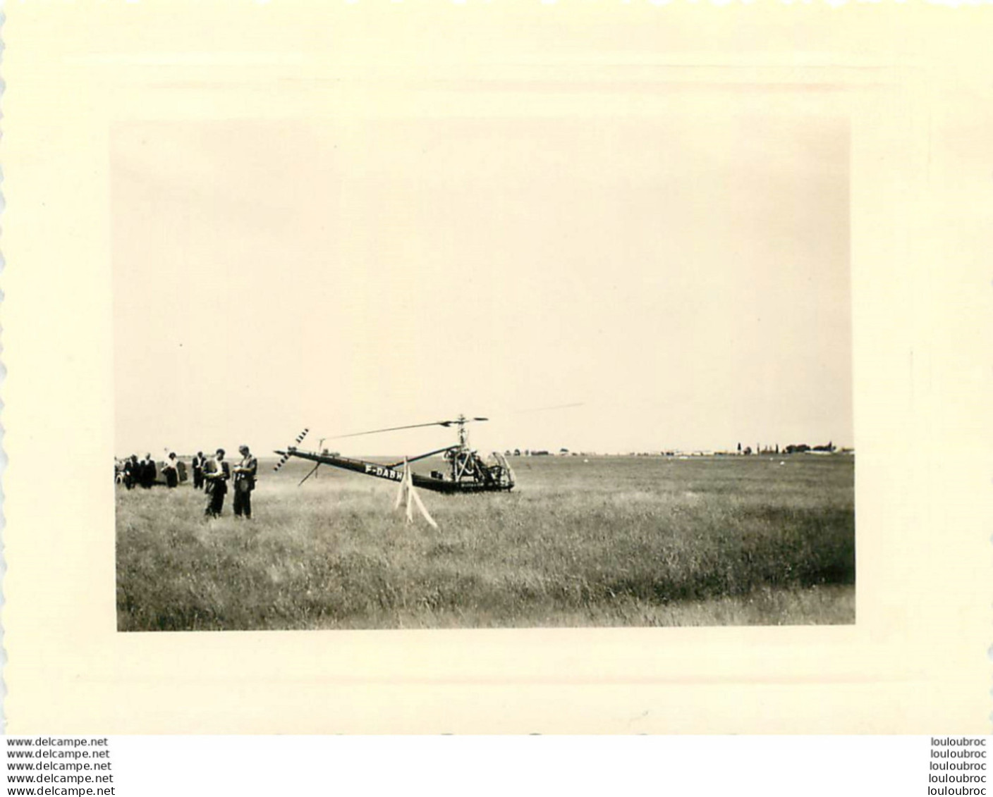 TOUSSUS LE NOBLE 1954 HELICOPTERE HILLER  PHOTO 10.50 X 8 CM - Aviación