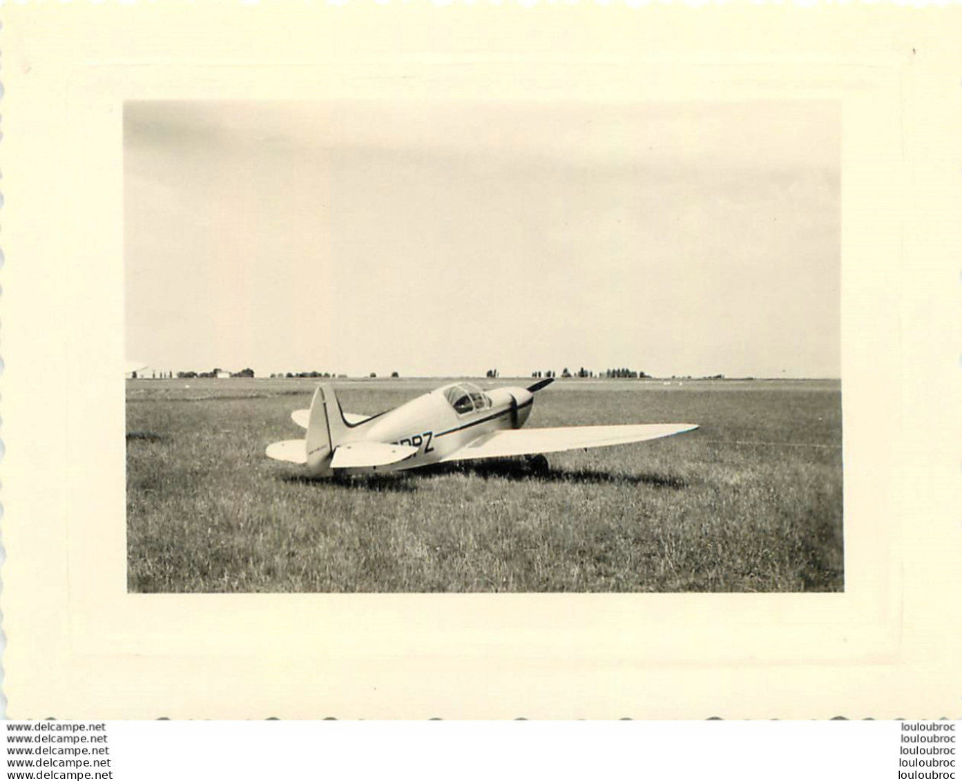 TOUSSUS LE NOBLE 1954 AVION BIPLACE HOLLEVILLE PHOTO  10.50 X 8 CM - Aviación