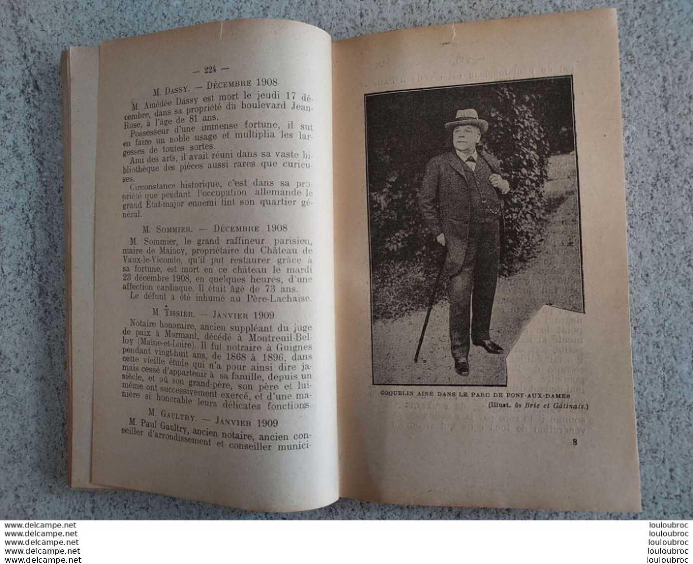 ALMANACH HISTORIQUE DE SEINE ET MARNE 1910 IMPRIMERIE G. LEPILLET A MEAUX 240 PAGES - Andere & Zonder Classificatie