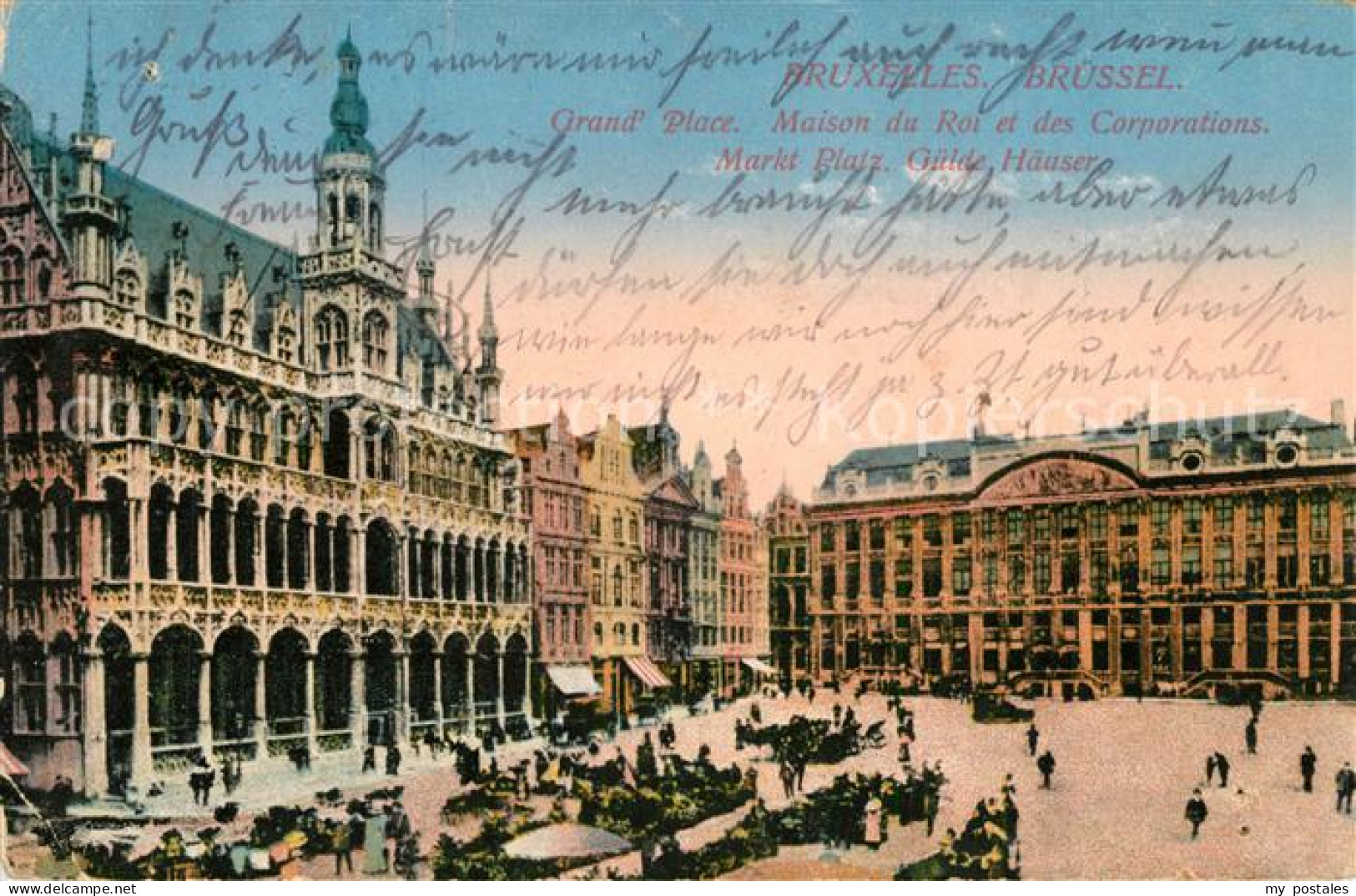 73340525 Bruxelles Bruessel Grand Place Maison Du Roi Et Des Corporations Marktp - Andere & Zonder Classificatie