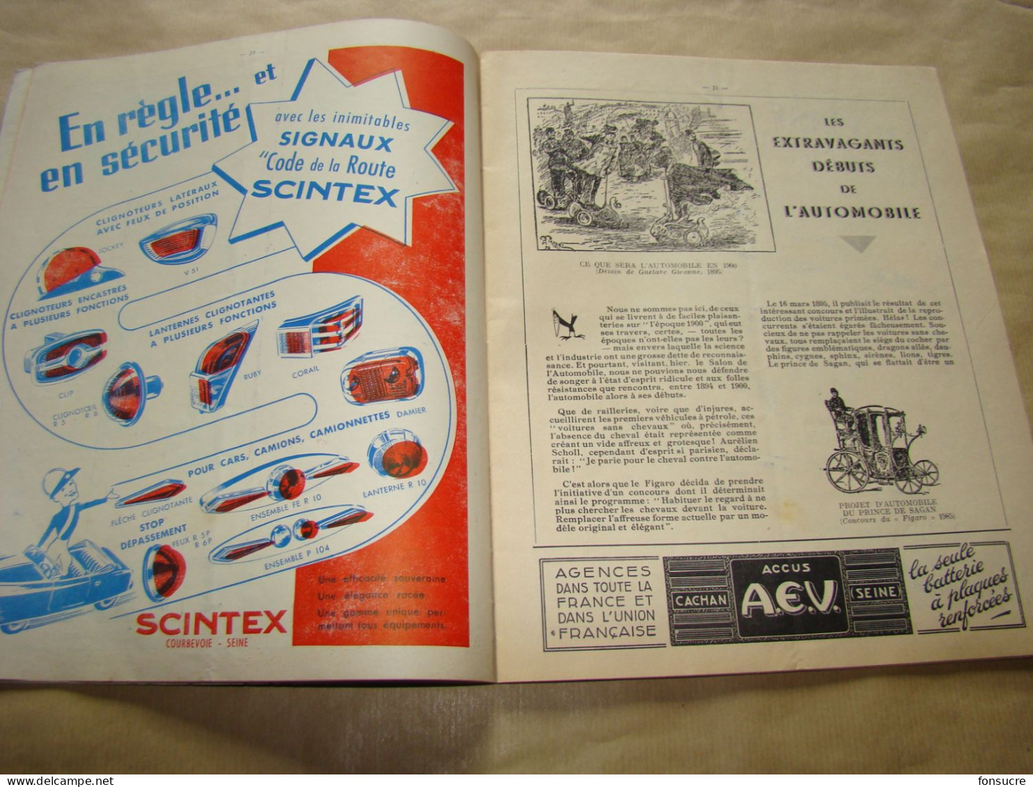 VR20 Revue ESA Electriciens Spécialistes Automobile n°166 1 Octobre 1954 56 pages Pub Publicités