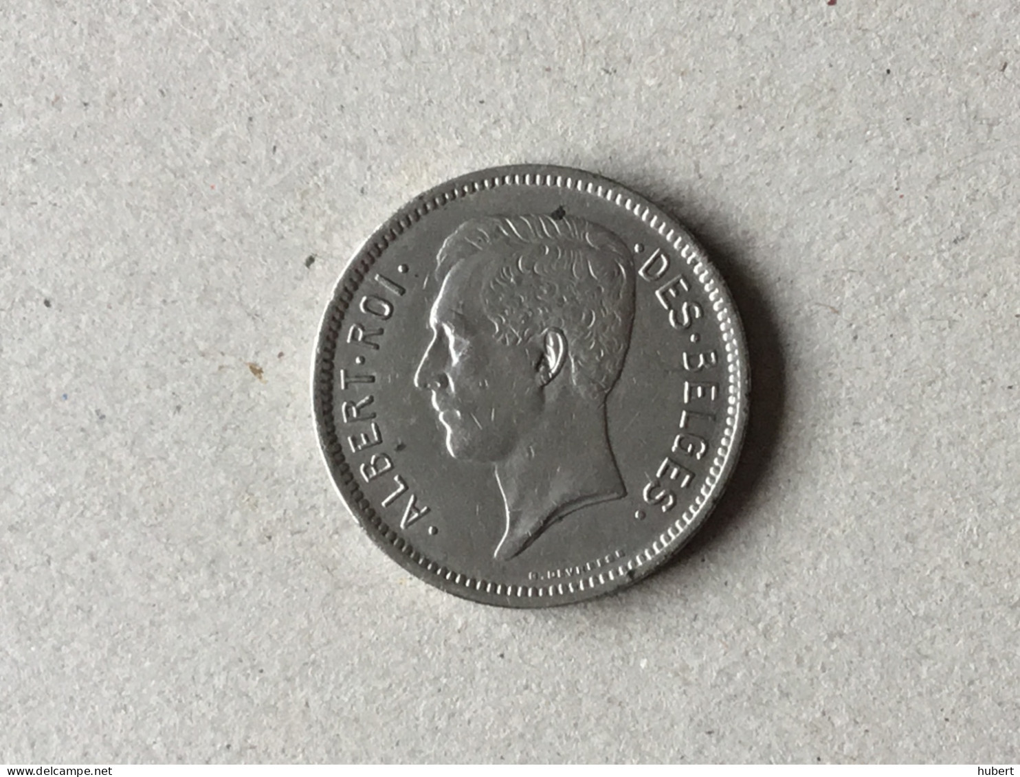 Belgique Albert I 5 Francs Un Belga 1931 - 5 Francs & 1 Belga
