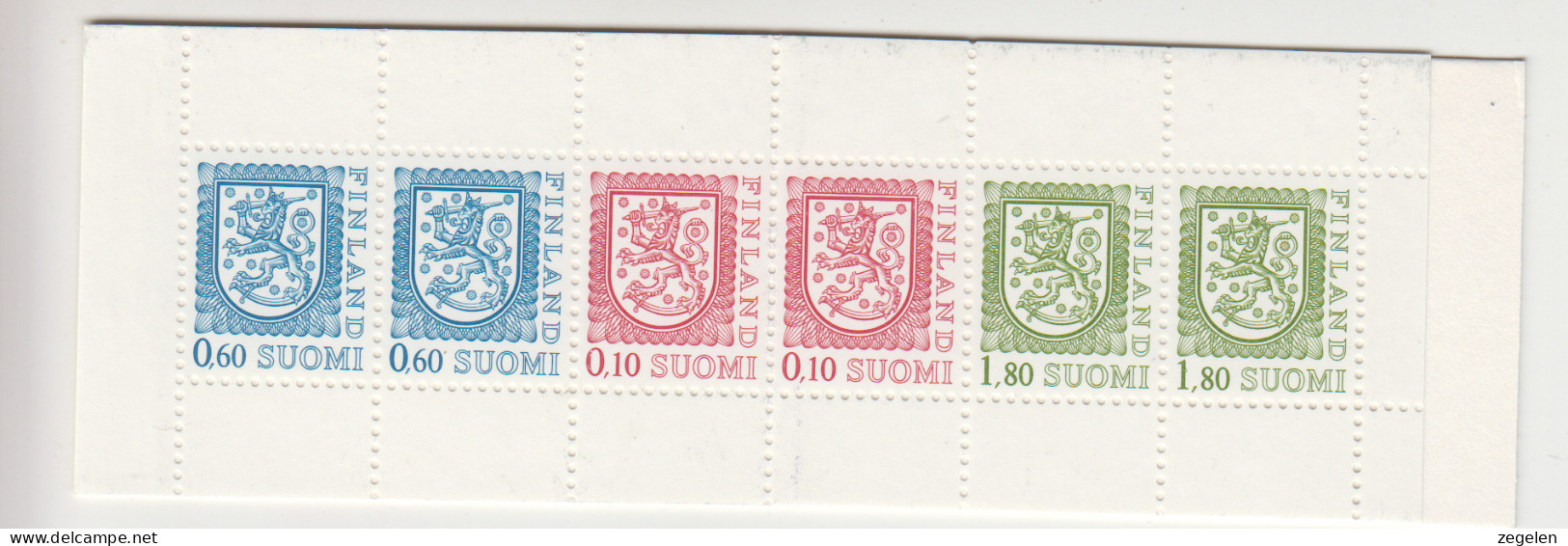 Finland Automaatboekje Cat. Facit HA10 Michel MH22 ** Druknummer 2090 - Carnets