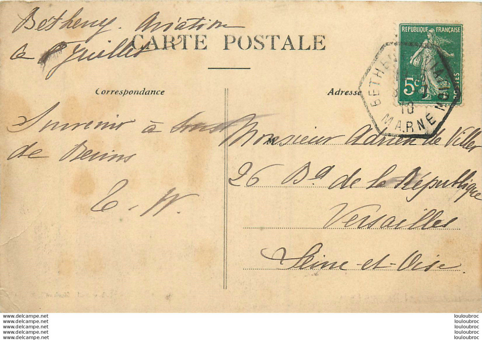DEUXIEME GRANDE SEMAINE D'AVIATION DE CHAMPAGNE JUILLET 1910 APPAREIL BLERIOT POUR PASSAGERS - Meetings