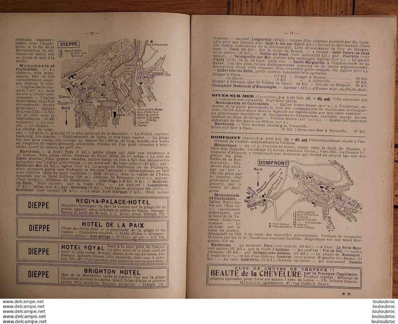 GUIDES CAMPBELL LA NORMANDIE 53 PAGES ANNEE 1912-1913 - Tourism