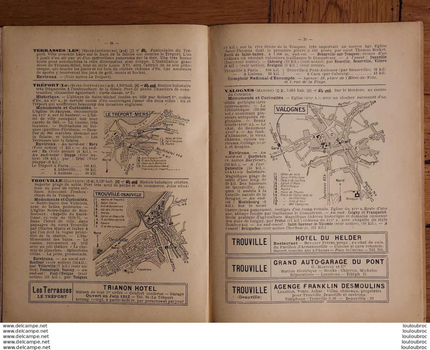 GUIDES CAMPBELL LA NORMANDIE 53 PAGES ANNEE 1912-1913 - Turismo