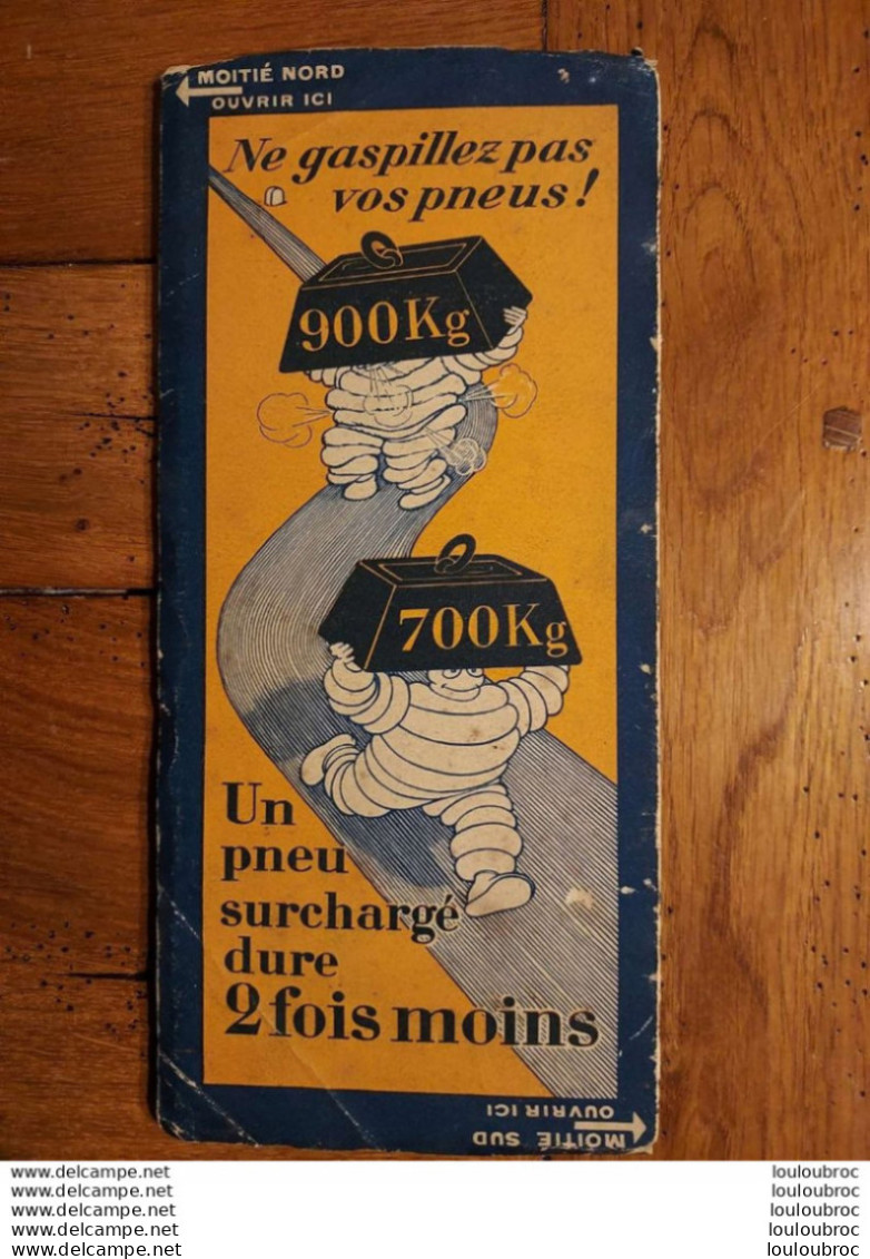 CARTE ROUTIERE MICHELIN  N°64 ANGERS ORLEANS  1/200 000 BIBENDUM - Strassenkarten