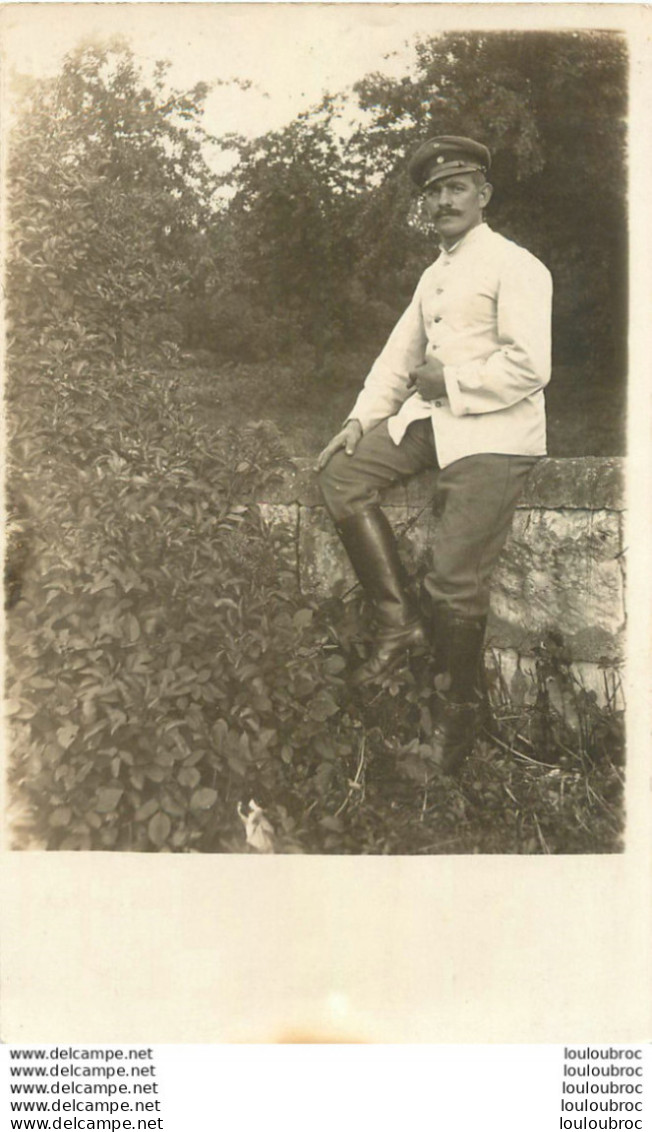 CARTE PHOTO ANDENKEN SOUVENIR 08/1918 SOLDAT ALLEMAND - Sonstige & Ohne Zuordnung