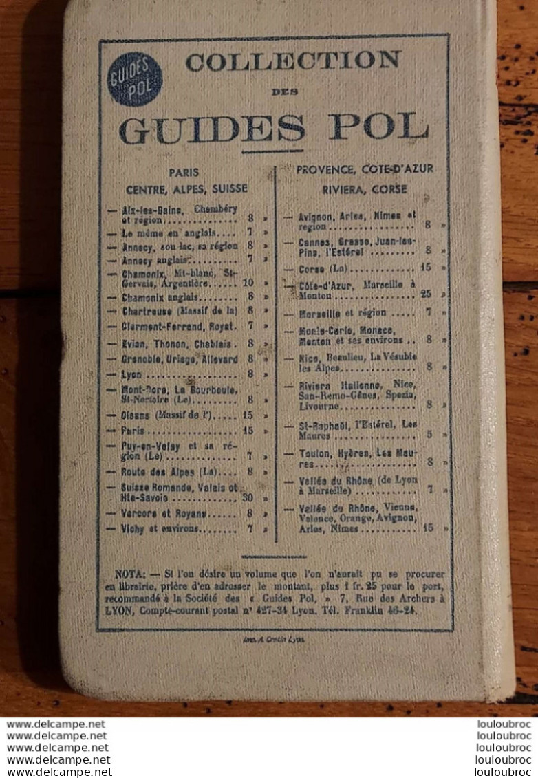 GUIDES POL GUIDE PRATIQUE DE LA CORSE 1937 FARFAIT ETAT 150 PAGES + PUBLICITES