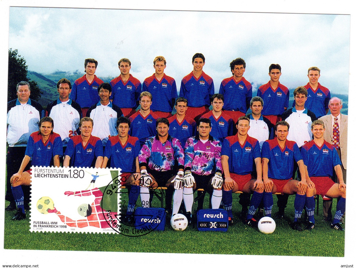 Football // 1998 FIFA  France // Carte Maximum Du Liechtenstein - 1998 – Frankrijk
