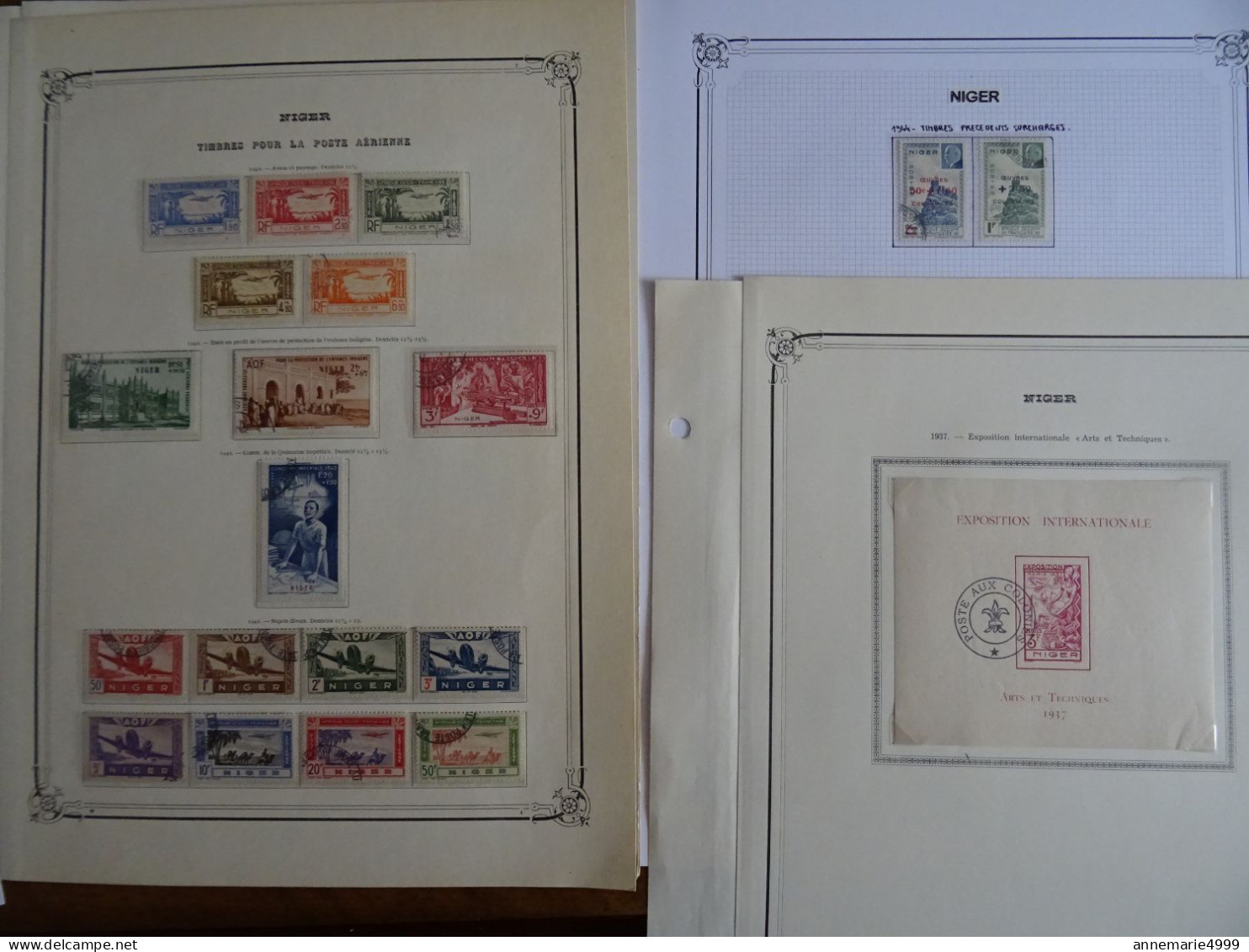 France Colonies NIGER  Collection COMPLETE Cote 410 € € Voir Scan - Used Stamps