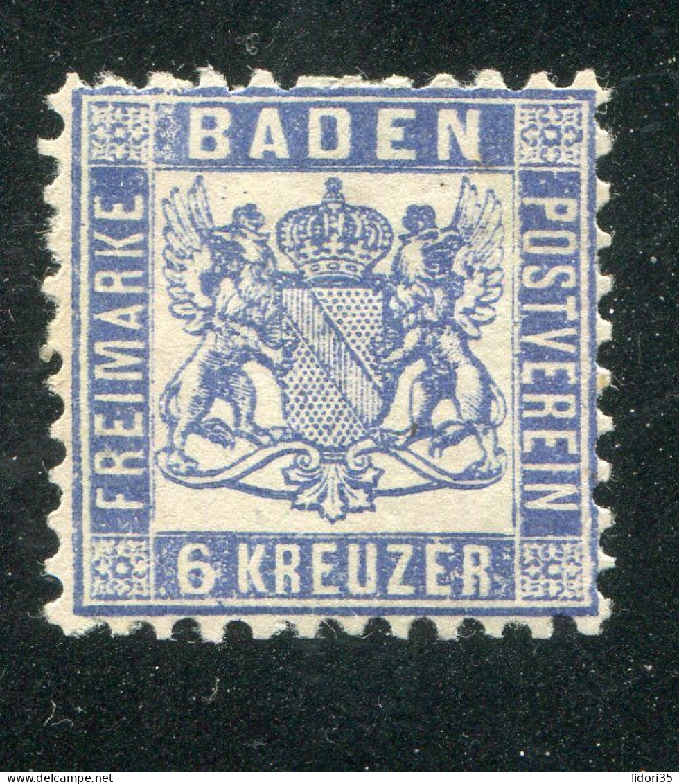 "BADEN" 1862, Mi. 14 * (L1174) - Neufs
