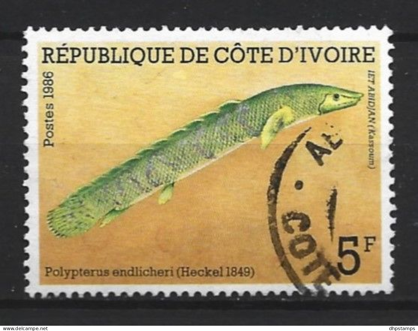 Cote D'Ivoire 1986 Fish Y.T. 763 (0) - Côte D'Ivoire (1960-...)