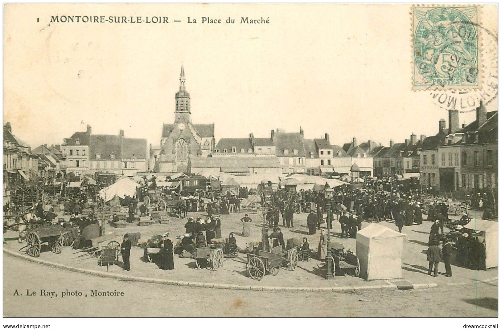 41 MONTOIRE. Place Du Marché 1906 - Montoire-sur-le-Loir