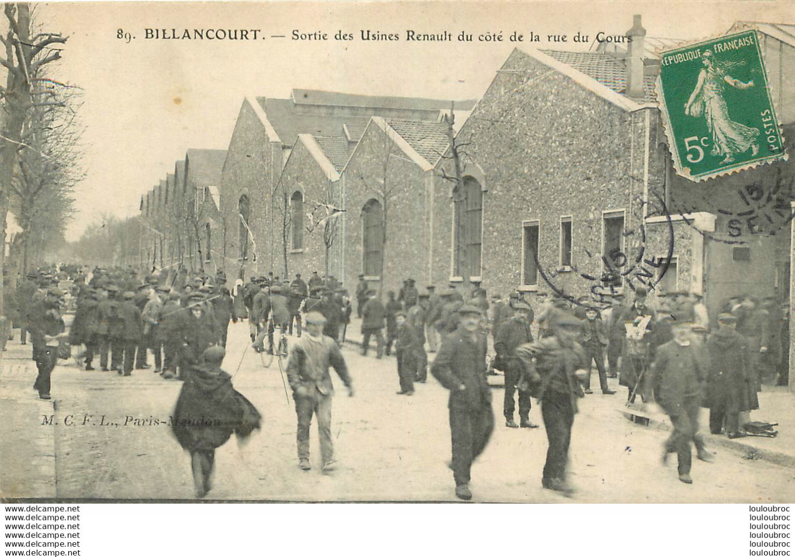 BILLANCOURT SORTIE DES USINES RENAULT - Boulogne Billancourt