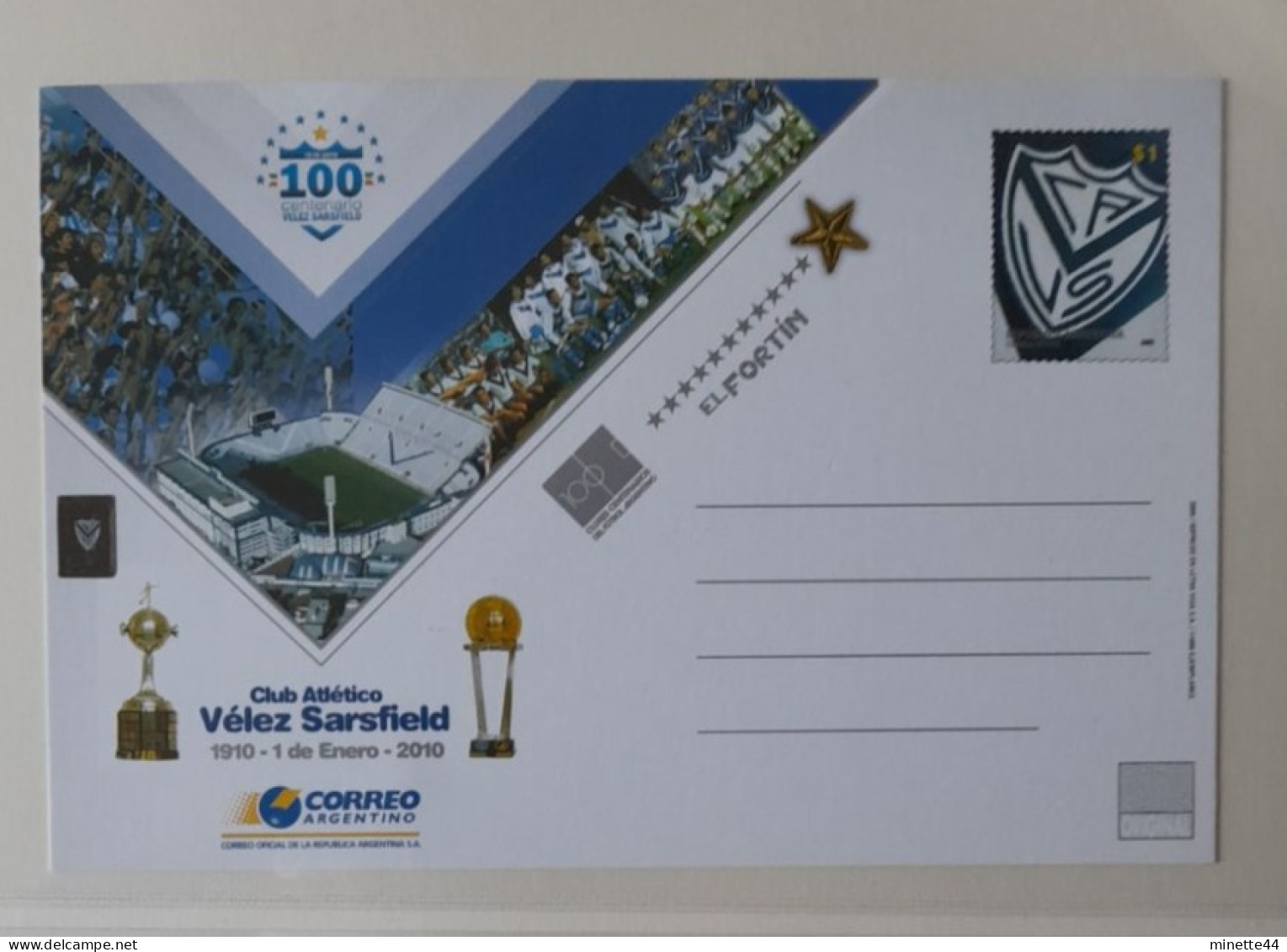 ARGENTINE ARGENTINA MNH** VELEZ SARSFIELD 2009 FOOTBALL FUSSBALL SOCCER CALCIO VOETBAL FUTBOL FUTEBOL FOOT FOTBAL - Unused Stamps