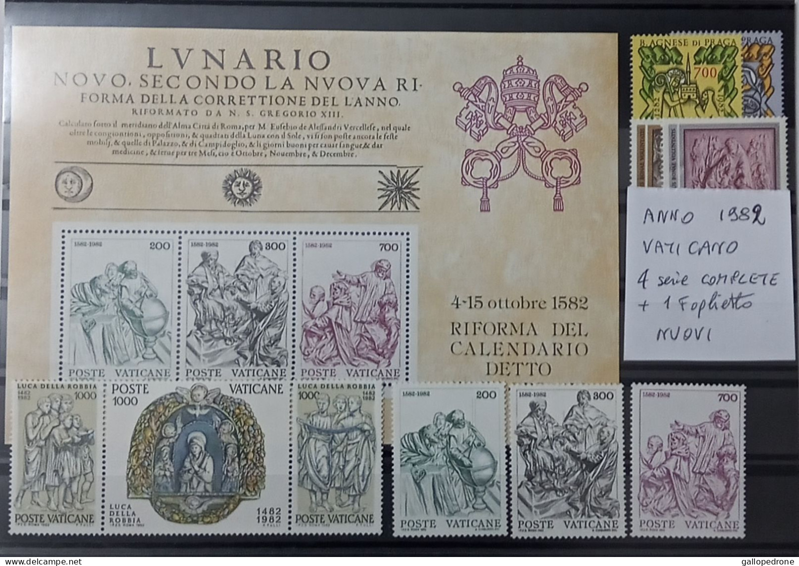 1982 Vaticano, 4 Serie Complete+foglietto- 14 Valori NUOVI MNH ** - Nuovi