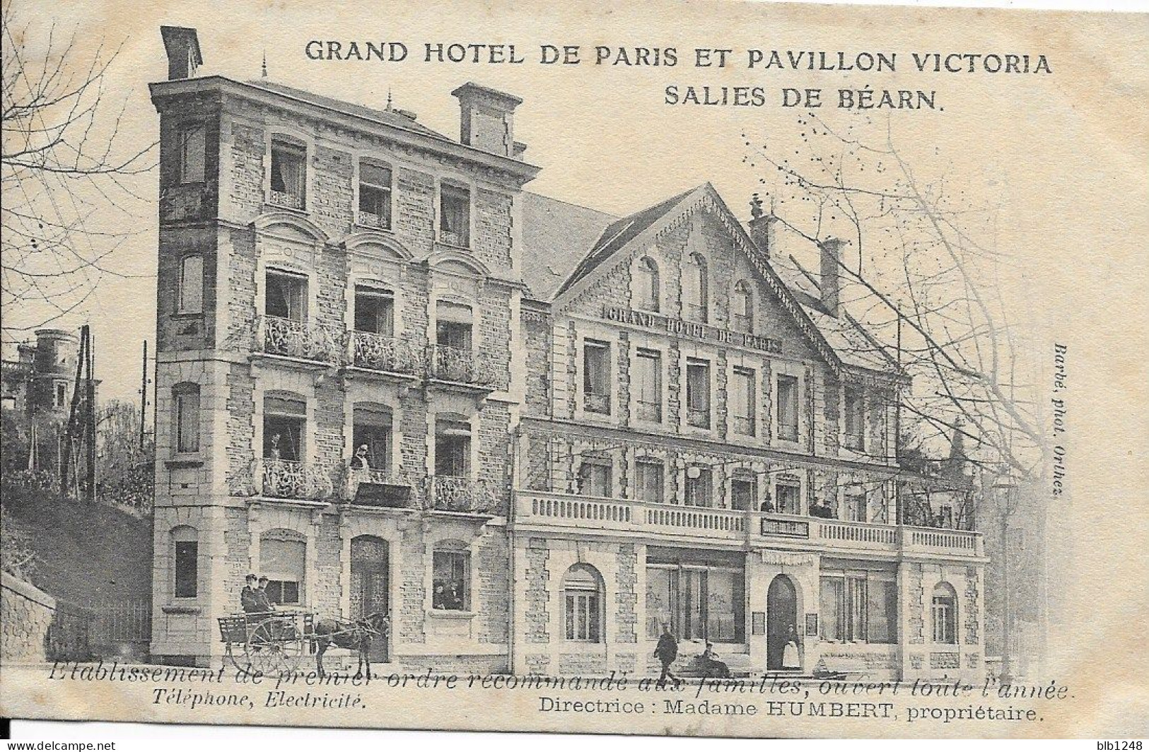 [64] Pyrénées-Atlantiques >  Salies De Bearn- Grand Hotel De Paris - Salies De Bearn