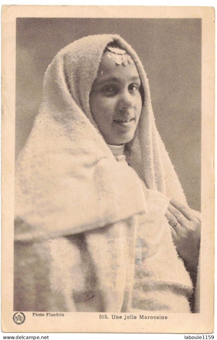 AFRIQUE DU NORD MAGHREB MAROC : UNE JOLIE MAROCAINE - FEMME - CIRCULEE VERS MONTREUIL EN 1930 - Other & Unclassified