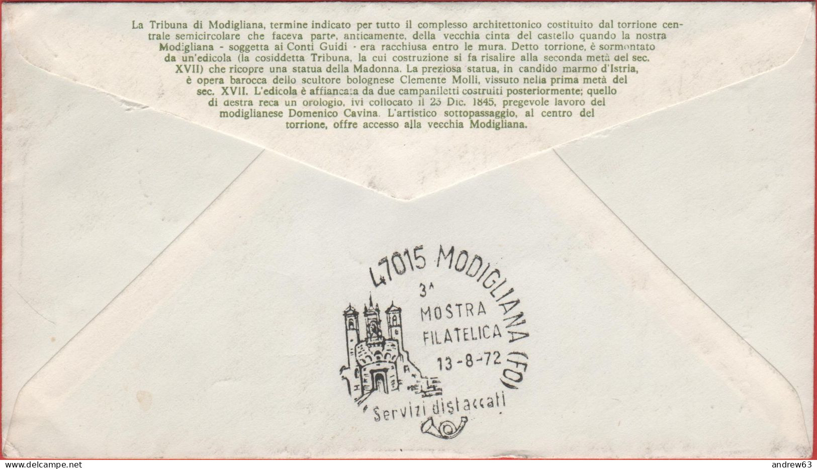 ITALIA - Storia Postale Repubblica - 1972 - 25 + 50 + 90 Centenario Della Fondazione Del Corpo Degli Alpini (Serie Compl - 1971-80: Marcofilia