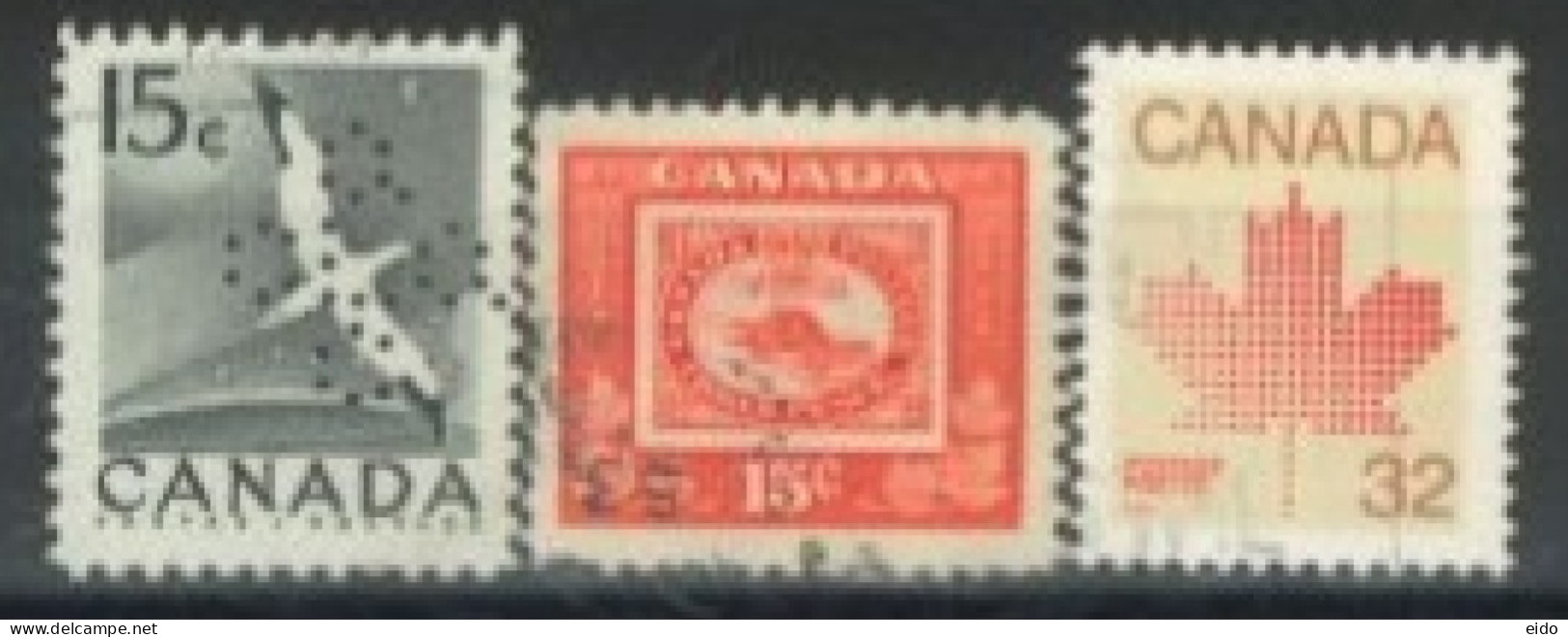 CANADA - STAMPS SET OF 3, USED. - Oblitérés