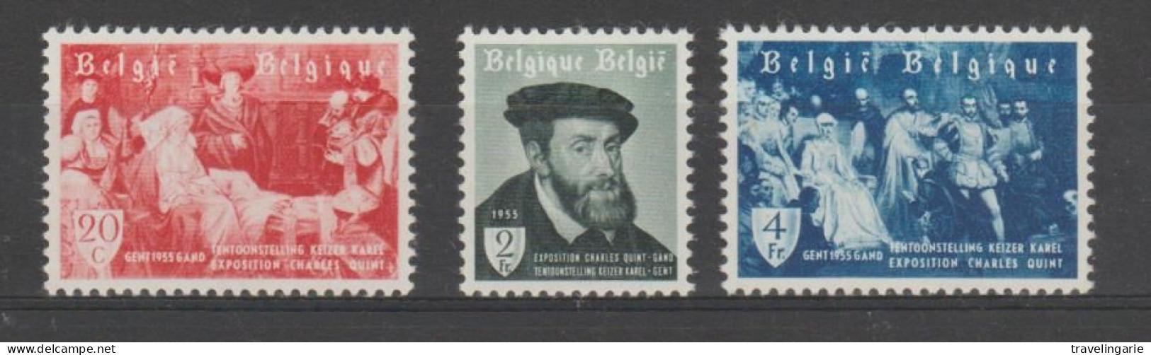 Belgium 1955 Exhibition Emperor Charles Quint (1500-1558) MNH ** - Koniklijke Families