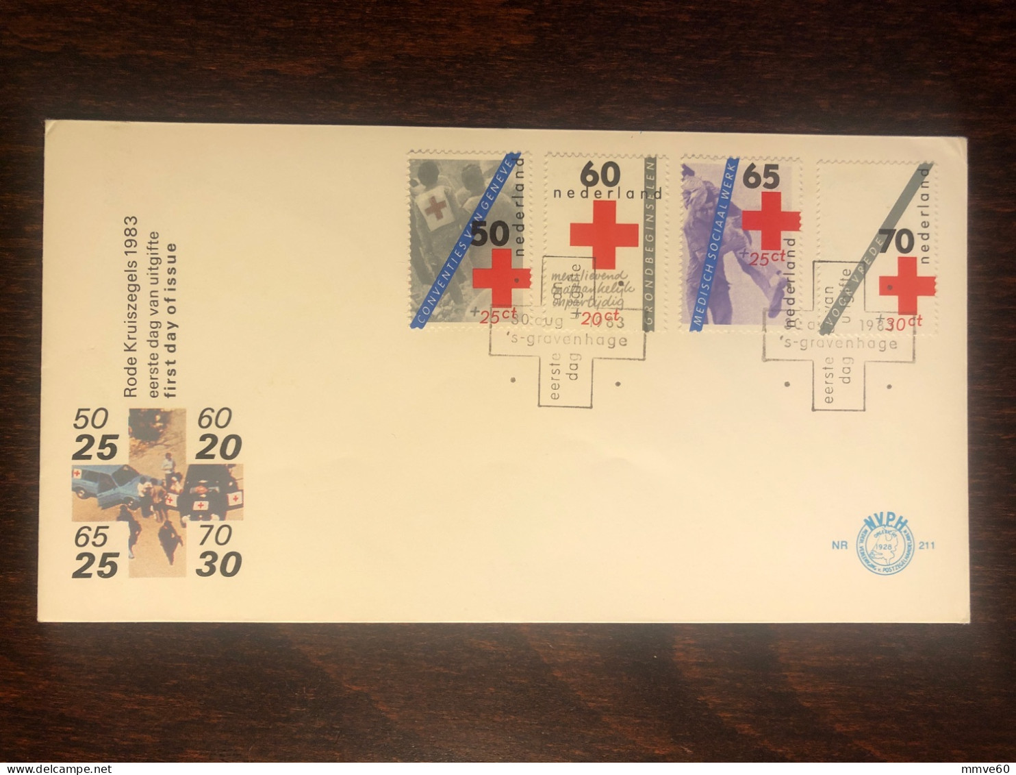 NETHERLANDS  FDC COVER 1983 YEAR  RED CROSS HEALTH MEDICINE STAMPS - FDC