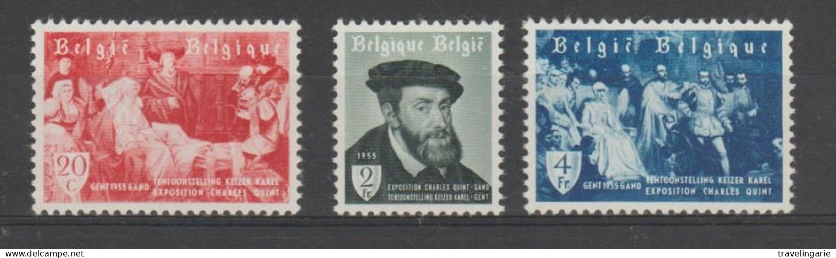 Belgium 1955 Exhibition Emperor Charles Quint (1500-1558) MNH ** - Nuovi