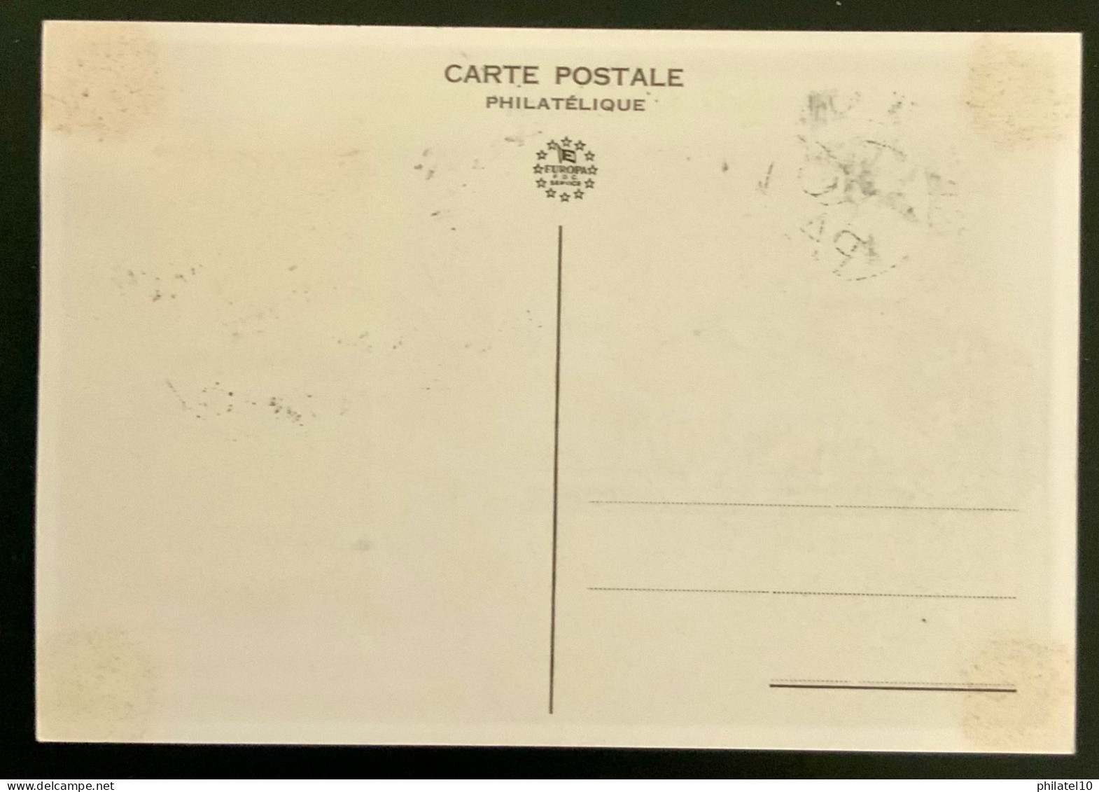 1961 LUXEMBOURG CARTE POSTALE PHILATELIQUE EUROPA 1er JOUR D’ÉMISSION - FDC