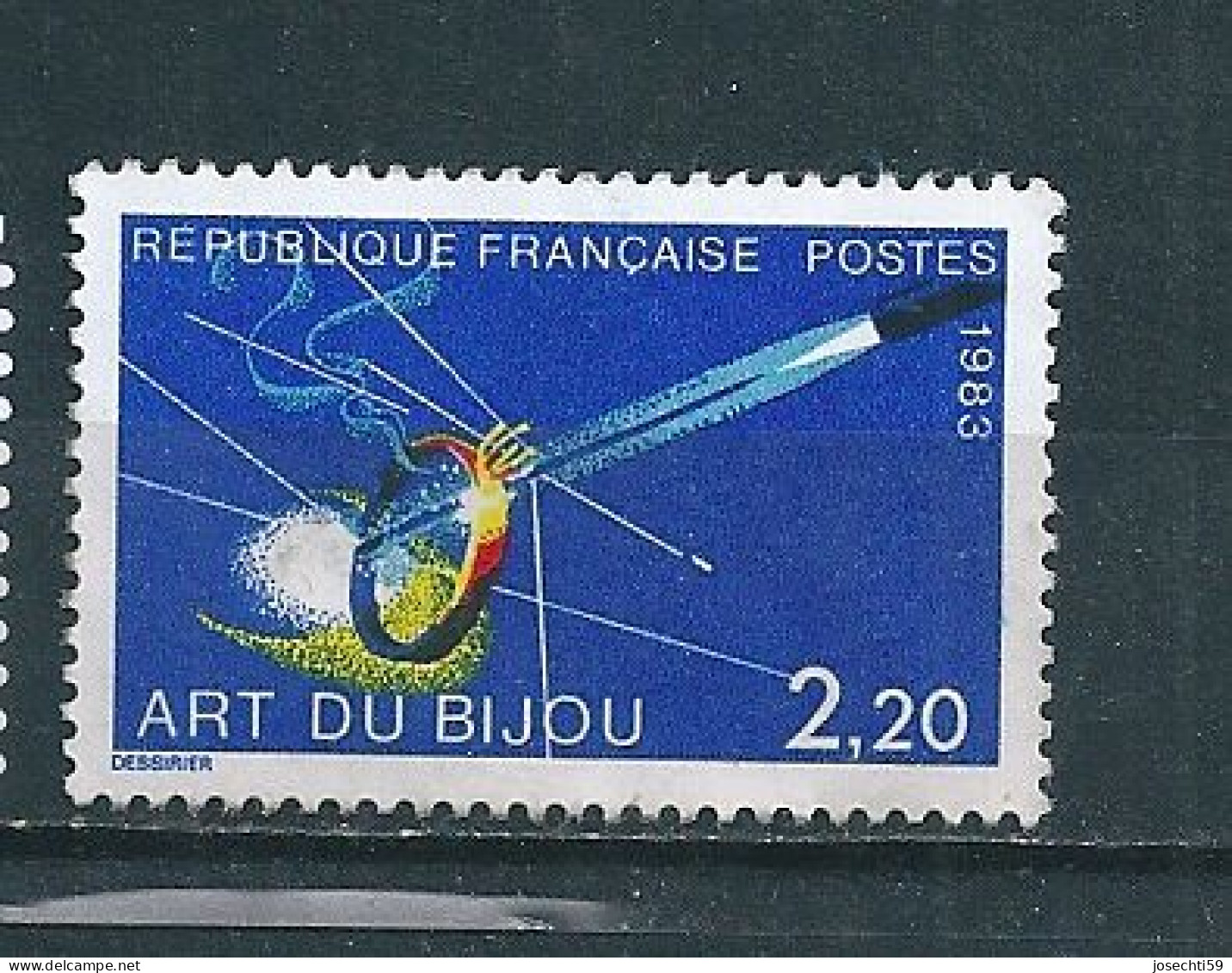 N° 2286 Art Du Bijou Timbre De France  Timbre   France Oblitéré 1983 - Gebruikt