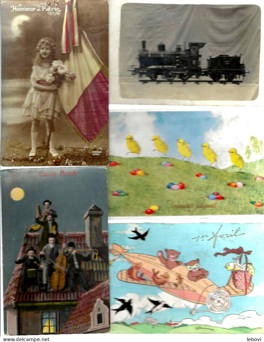 Lot De 86 CP Thématiques Du Début Du XXe Siècle - 5 - 99 Cartoline